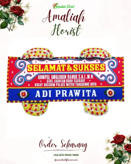 Papan Bunga Ucapan Selamat Wampu
